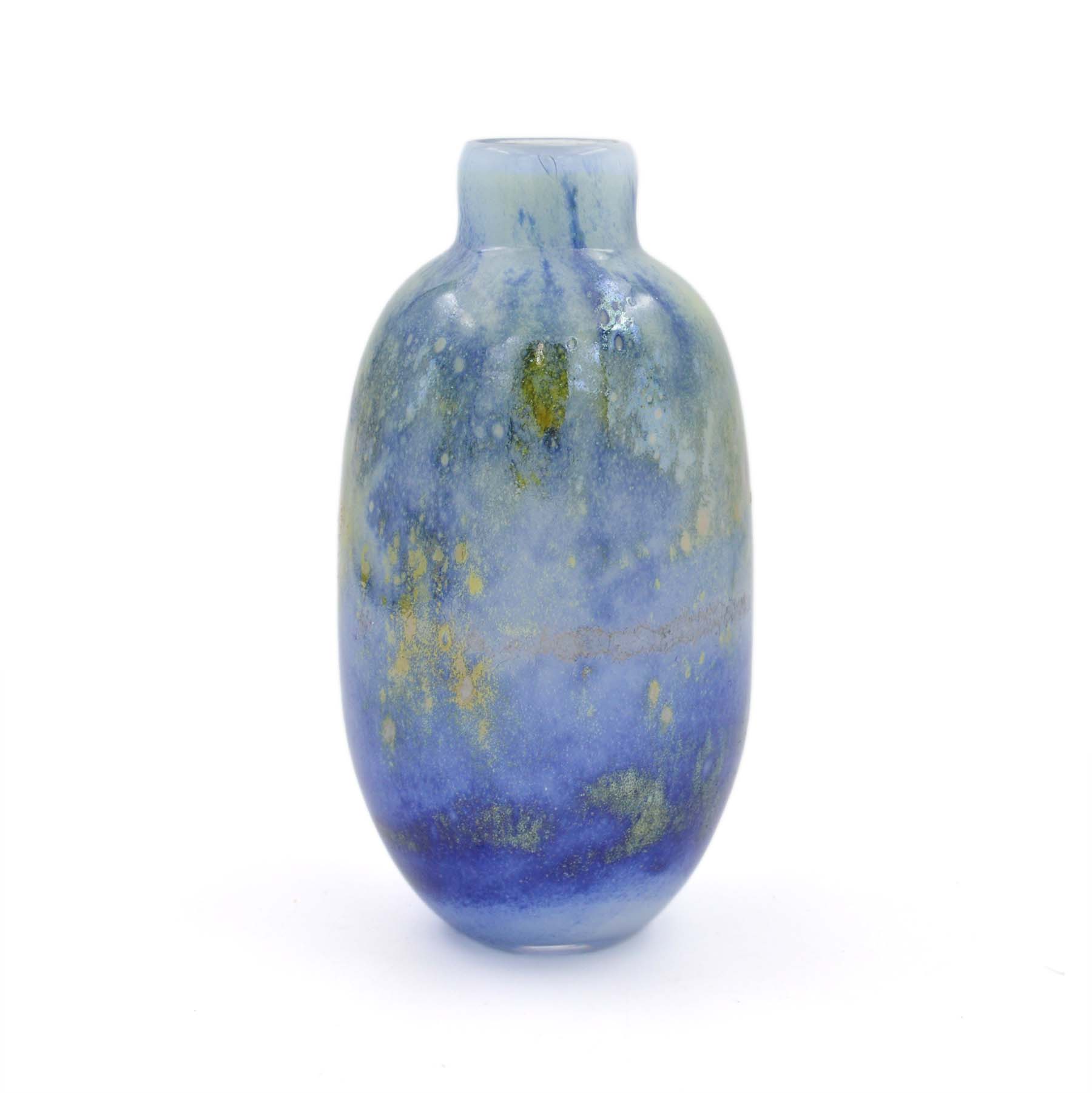 VASE EN VERRE BLEU