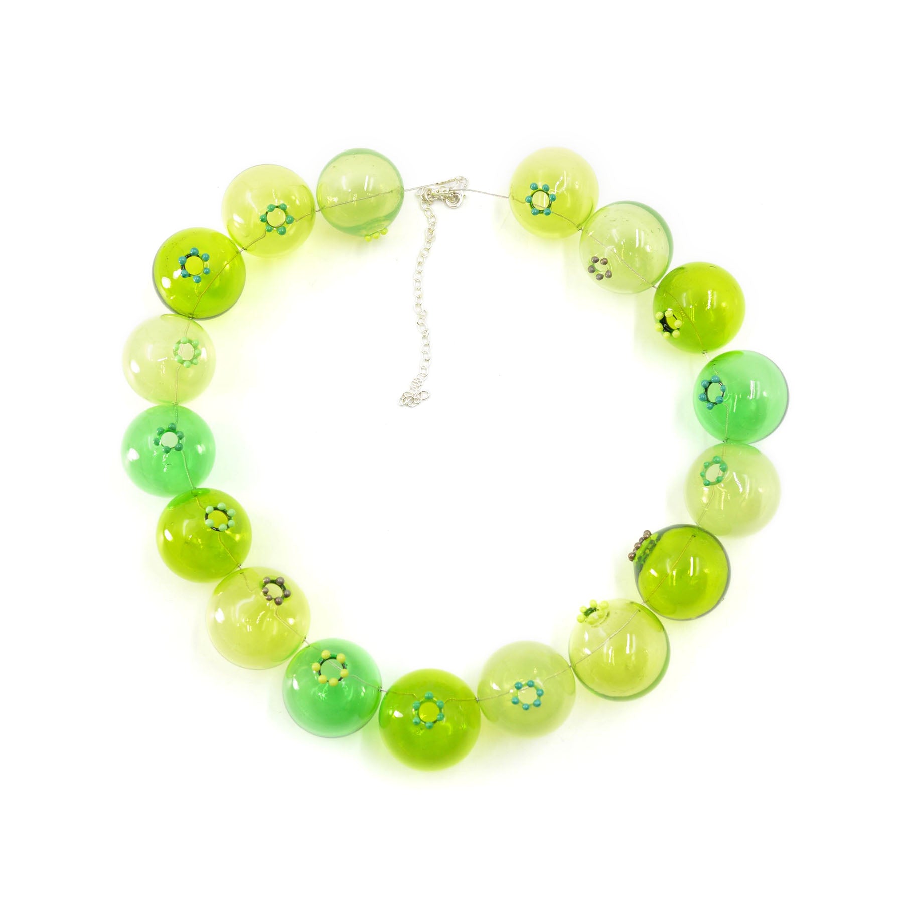 COLLIER BUBBLES VERT