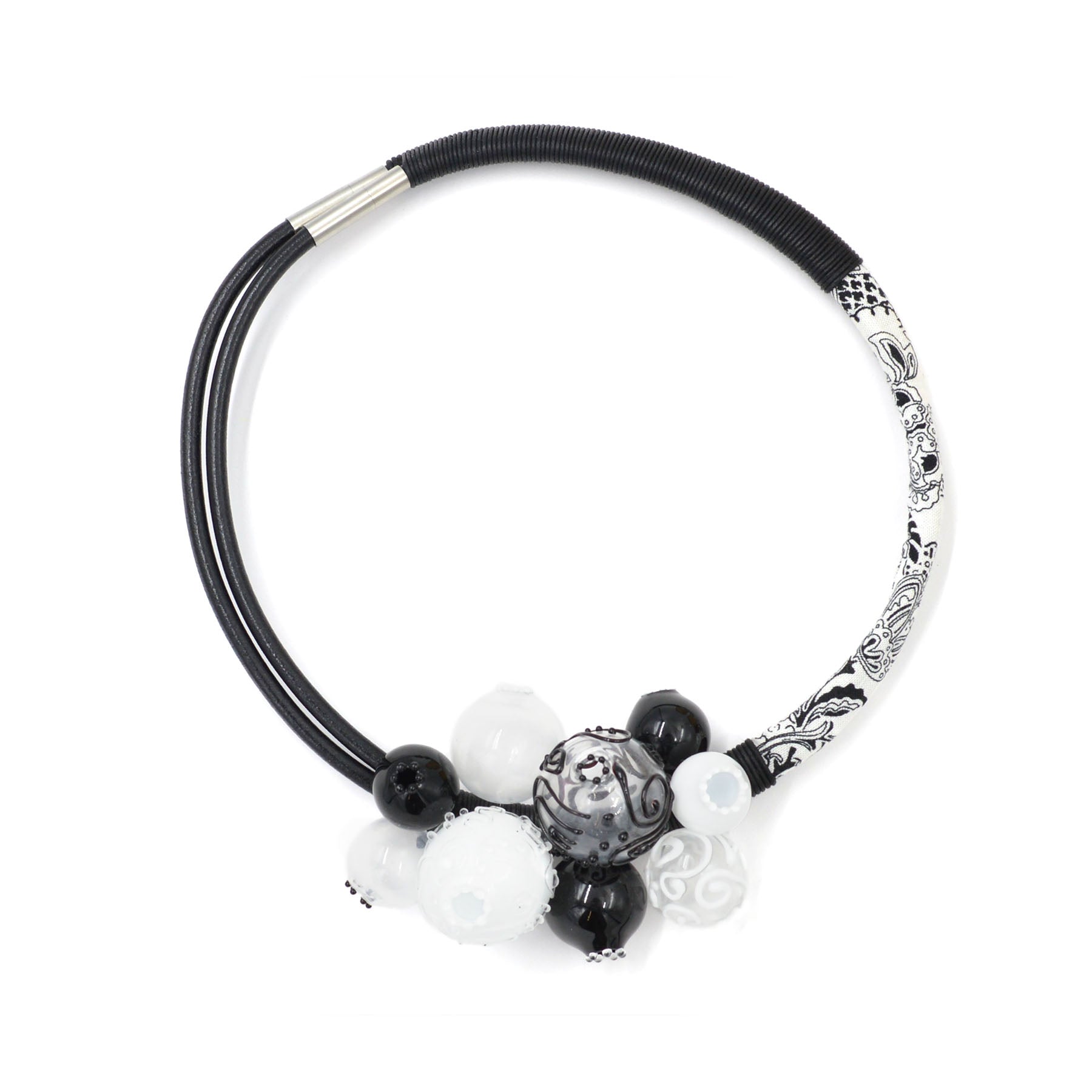 COLLIER MUM NOIR&BLANC