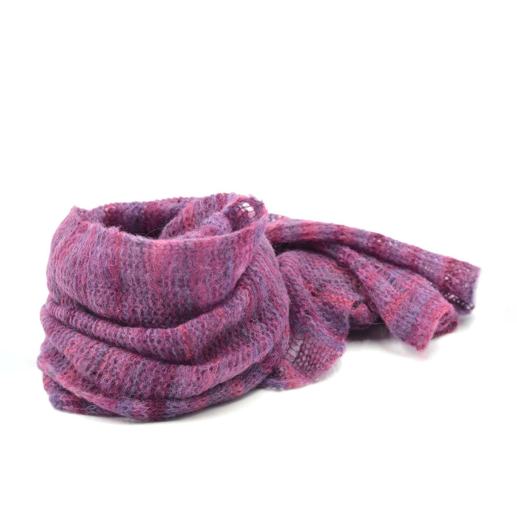 FOULARD LIGNÉ PRUNE