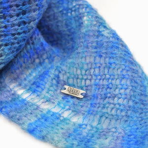 FOULARD LIGNÉ BLEU